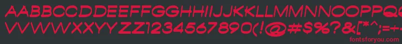 AmbamboRegular Font – Red Fonts on Black Background