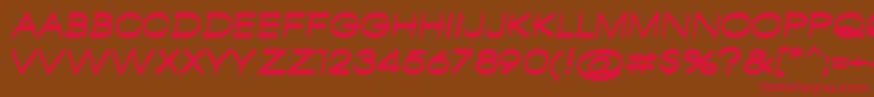 AmbamboRegular Font – Red Fonts on Brown Background