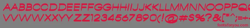 AmbamboRegular Font – Red Fonts on Gray Background