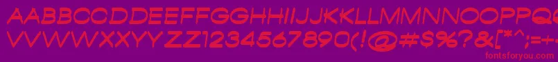 AmbamboRegular Font – Red Fonts on Purple Background