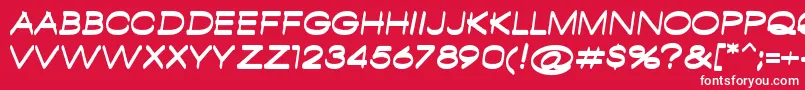 AmbamboRegular Font – White Fonts on Red Background