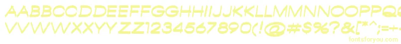 Шрифт AmbamboRegular – жёлтые шрифты