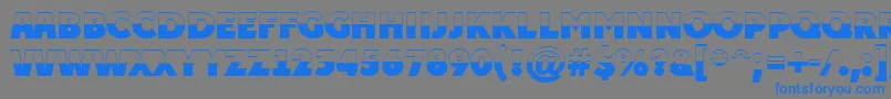 PlakattitulbwExtrabold Font – Blue Fonts on Gray Background