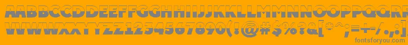 PlakattitulbwExtrabold Font – Gray Fonts on Orange Background