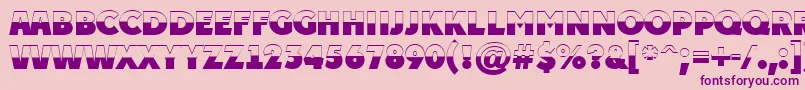 PlakattitulbwExtrabold Font – Purple Fonts on Pink Background