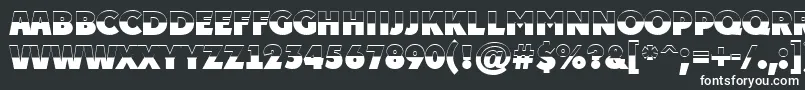 Шрифт PlakattitulbwExtrabold – белые шрифты