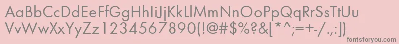 FusionRegular Font – Gray Fonts on Pink Background