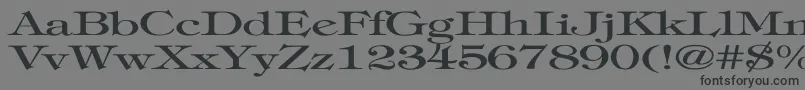 TiffanyNormalEx Font – Black Fonts on Gray Background