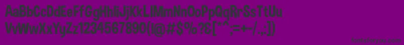 Czcionka DimboRegular – czarne czcionki na fioletowym tle