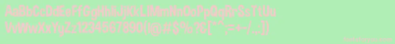 DimboRegular Font – Pink Fonts on Green Background