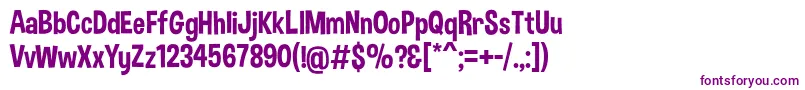DimboRegular Font – Purple Fonts on White Background