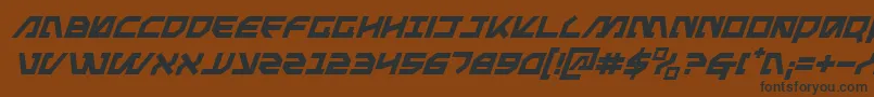 Подробнее о шрифте MetalStormItalic Шрифт MetalStormItalic – чёрные шрифты на коричневом фоне