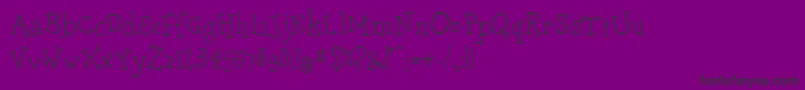 Doloreslightc Font – Black Fonts on Purple Background