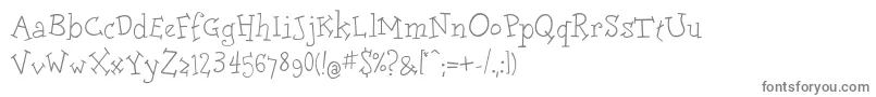 フォントDoloreslightc – 白い背景に灰色の文字