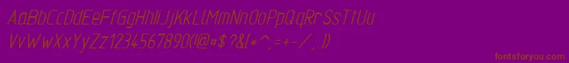 Tgl310342 Font – Brown Fonts on Purple Background