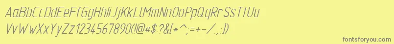 Tgl310342 Font – Gray Fonts on Yellow Background