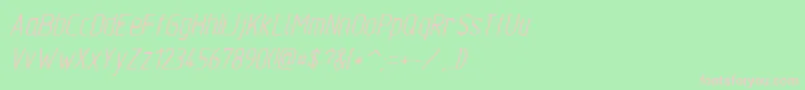 Tgl310342 Font – Pink Fonts on Green Background