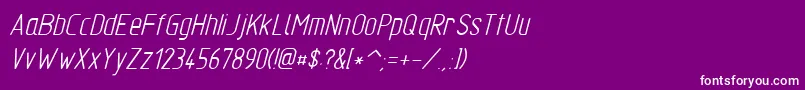 Tgl310342 Font – White Fonts on Purple Background