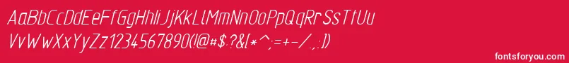 Tgl310342 Font – White Fonts on Red Background