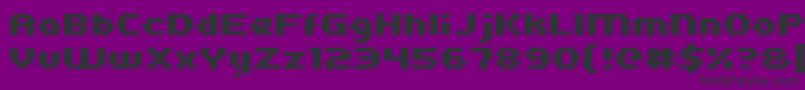 Kroeger0563 Font – Black Fonts on Purple Background