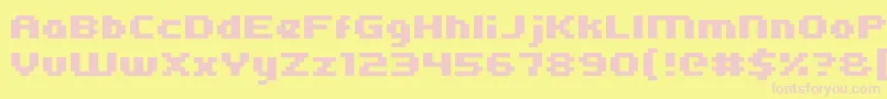 Kroeger0563 Font – Pink Fonts on Yellow Background