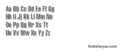 Schriftart Cyrilliccompressed85