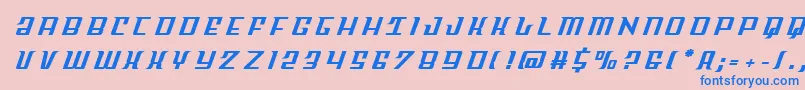 フォントSkycabtitle – ピンクの背景に青い文字