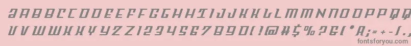 Skycabtitle-Schriftart – Graue Schriften auf rosa Hintergrund