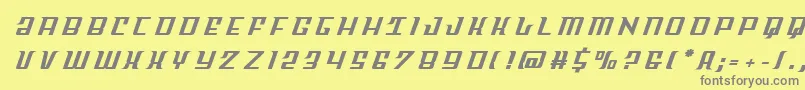 Skycabtitle Font – Gray Fonts on Yellow Background