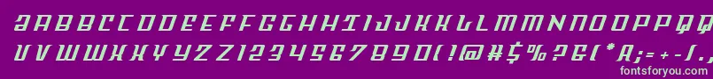 Skycabtitle Font – Green Fonts on Purple Background