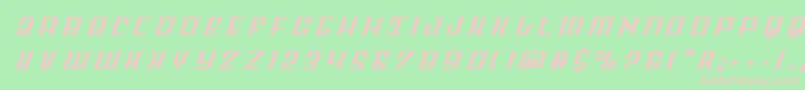 Fonte Skycabtitle – fontes rosa em um fundo verde
