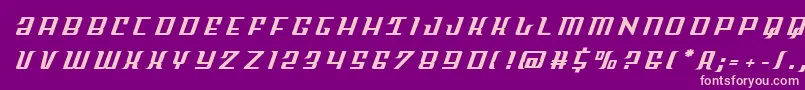Skycabtitle Font – Pink Fonts on Purple Background
