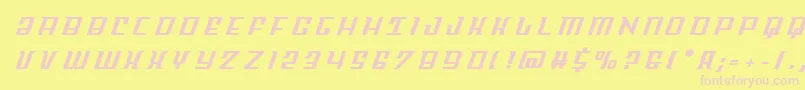 Skycabtitle Font – Pink Fonts on Yellow Background