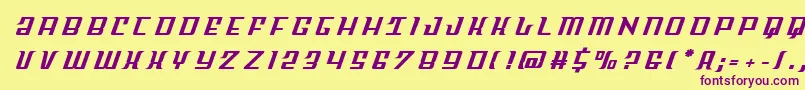 Skycabtitle Font – Purple Fonts on Yellow Background