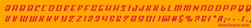 Skycabtitle Font – Red Fonts on Orange Background