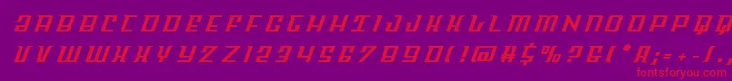 Skycabtitle Font – Red Fonts on Purple Background