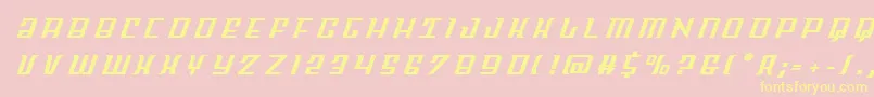 Skycabtitle Font – Yellow Fonts on Pink Background