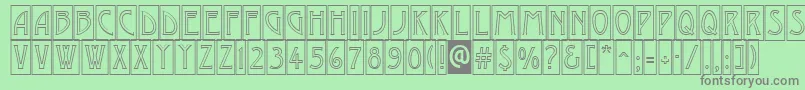 AModernocmotl Font – Gray Fonts on Green Background