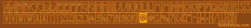 En savoir plus sur la police AModernocmotl Police AModernocmotl – polices orange sur fond brun