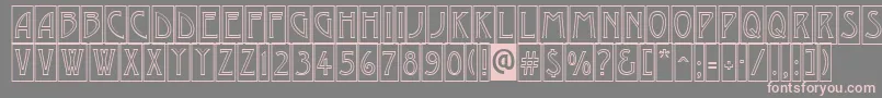 AModernocmotl Font – Pink Fonts on Gray Background