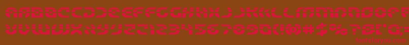 Starfighterlaserbold Font – Red Fonts on Brown Background