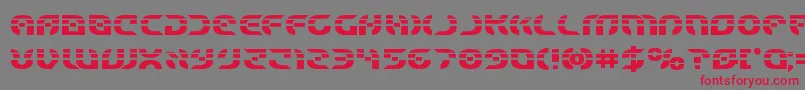 Starfighterlaserbold Font – Red Fonts on Gray Background