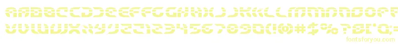 Starfighterlaserbold-Schriftart – Gelbe Schriften