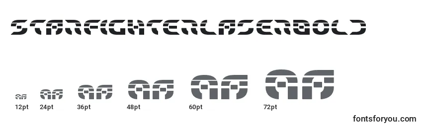 Starfighterlaserbold Font Sizes