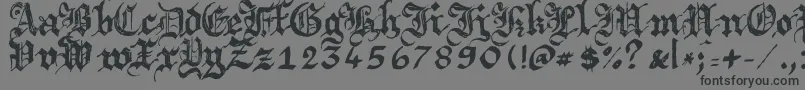 Argbrujs Font – Black Fonts on Gray Background