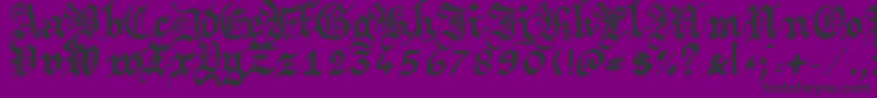Argbrujs Font – Black Fonts on Purple Background