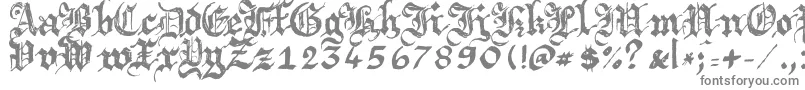 Argbrujs-Schriftart – Graue Schriften auf weißem Hintergrund