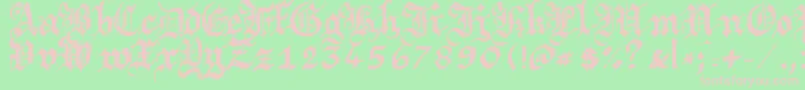 Шрифт Argbrujs – розовые шрифты на зелёном фоне