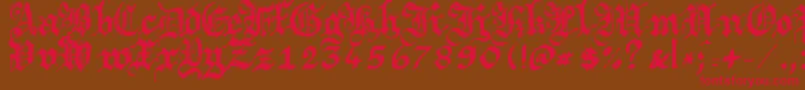Шрифт Argbrujs – красные шрифты на коричневом фоне