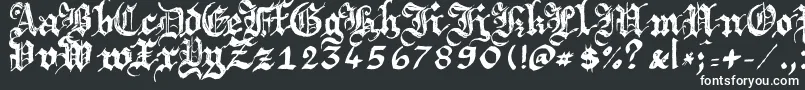 Argbrujs Font – White Fonts on Black Background